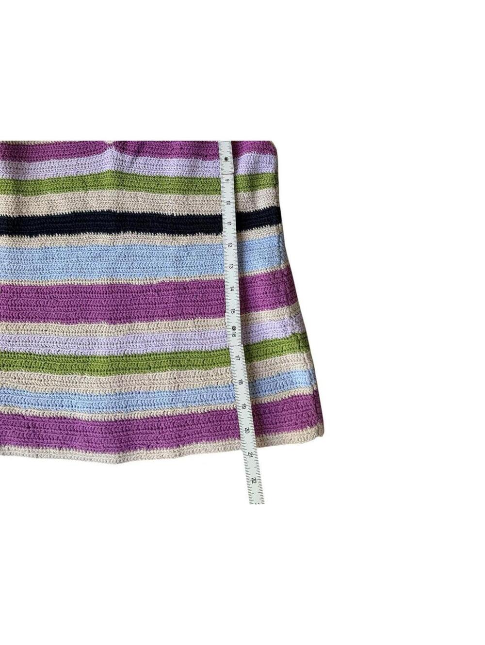 Gap Hand Knit‎ Striped Tank Top Sleeveless Knit Sweater Size S - Picture 8 of 8
